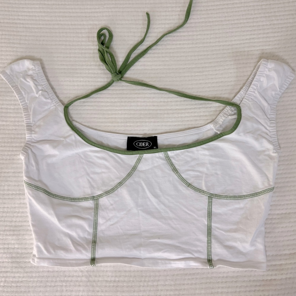 Cider halter crop top